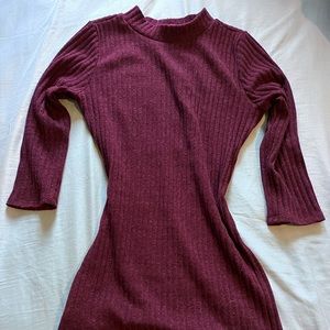 Vivace Mulberry colored mini dress.